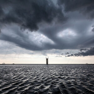 Plongeoir sous l'orage