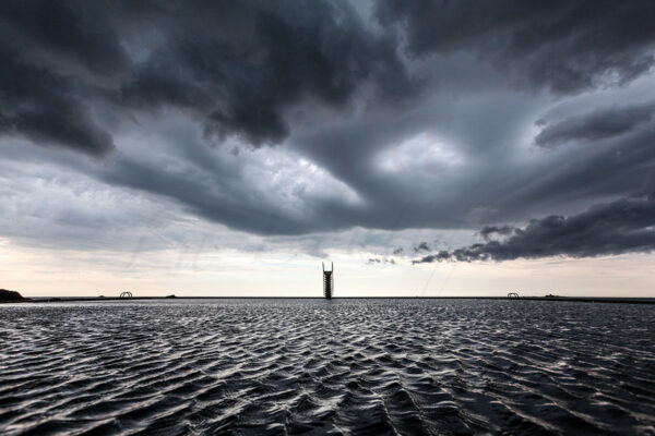 Plongeoir sous l'orage