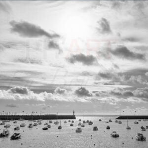 Port à échouage au matin