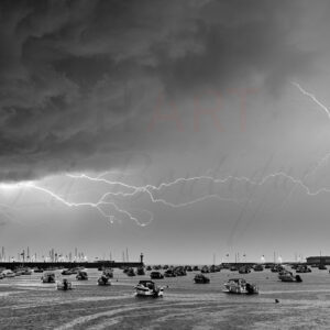 Orage sur le port